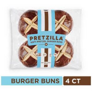 Pretzilla - Pretzel Burger Buns - 24 Ct