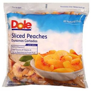 Frozen Dole - IQF Sliced Peaches - 5 lbs
