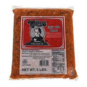 Frozen Whitey's - Twin Pack Beef Chili - 10 lb Container