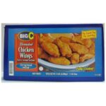 Frozen Big C - Cooked Breaded Chicken Wings, Mild - 15 lbs