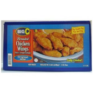 Frozen Big C - Cooked Breaded Chicken Wings, Mild - 15 lbs