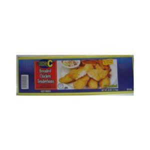 Frozen Big C - Par Fried Breaded Chicken Tenderloins - 10 lbs