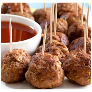 Frozen Garden Valley - Halal 1oz Meatballs, Fully Cooked - 10 lb Box