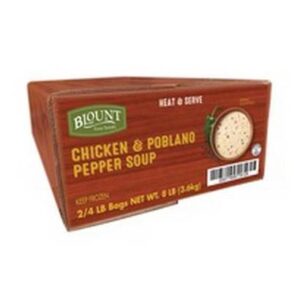 Frozen Blount - Chicken & Poblano Pepper Soup - 2/4 lbs