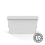 Dart 6B12 6 oz. Insulated White Foam Container - 50/Pack