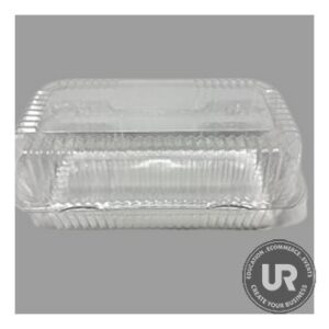 Dart C40UT1 StayLock 9 3/8" x 6 3/4" x 3 1/8" Clear Hinged Plastic Medium High Dome Oblong Container - 125/Pack