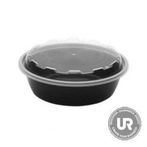 Specialty Quality Packaging MT0610B Microwavable Container, 6" Round, Combo 150 (Pack of 150)