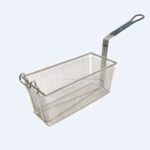 Adcraft - Green Handled Fry Basket