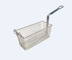 Adcraft - Green Handled Fry Basket