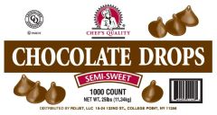 Chef's Quality - Semi Sweet Chocolate Chips, 1000 Ct - 25 Lbs